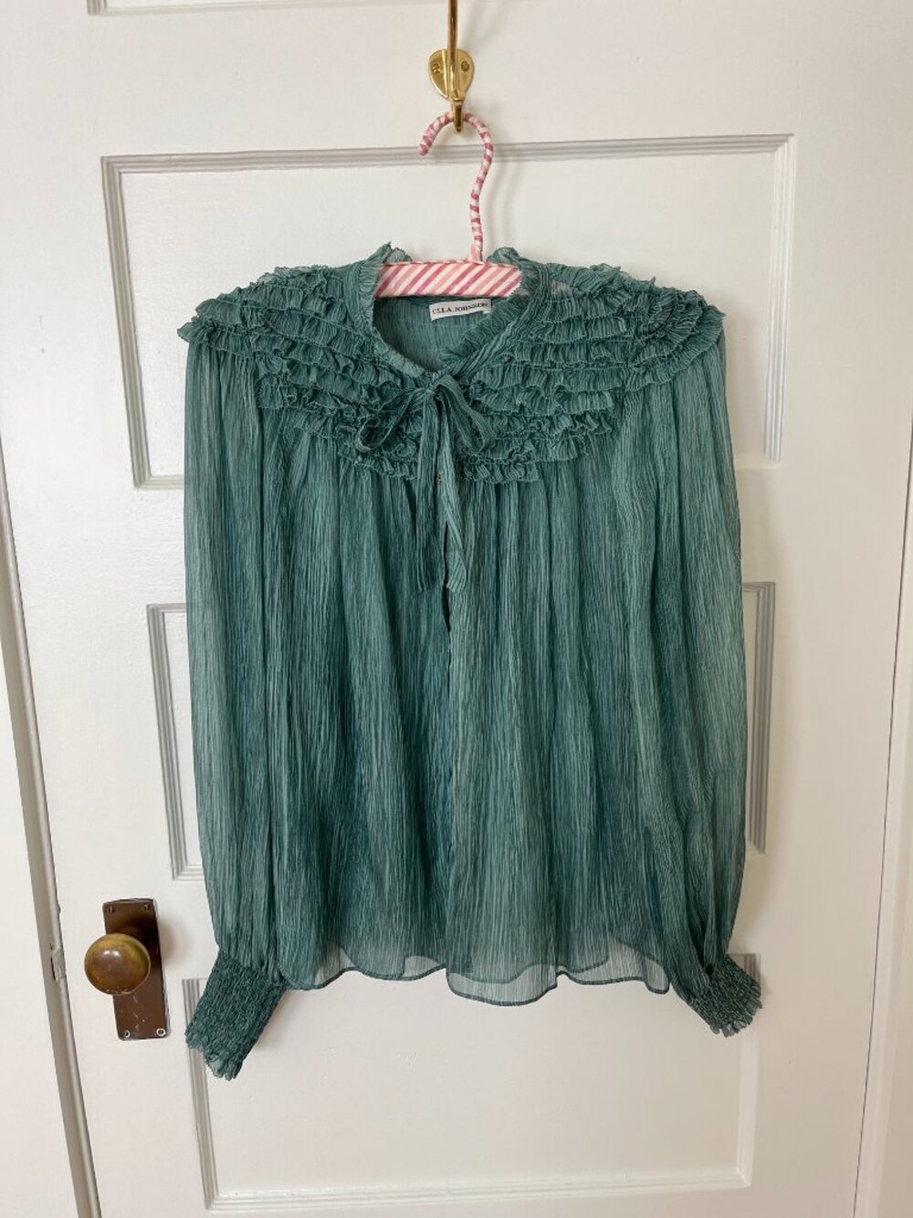 Ulla Johnson Silk Chiffon Ruffled Blouse size 2
